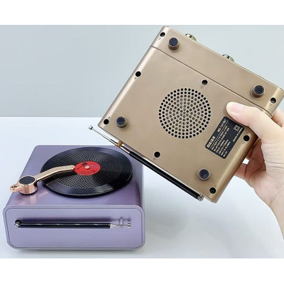 Επαναφορτιζόμενο ραδιόφωνο Retro - M1217BT - 112172 - Purple