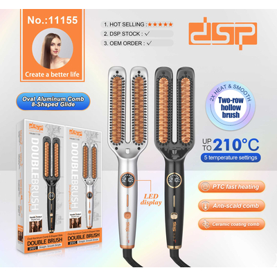 Ηλεκτρική βούρτσα ισιώματος μαλλιών - 11155 - DSP - 350143 - Black