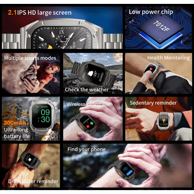 Smartwatch - Z17 Max - Stainless Steel - 814253 - Silver