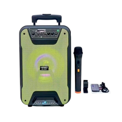 Φορητό ηχείο subwoofer με μικρόφωνο Karaoke - QS-5807 - 813072 - Green