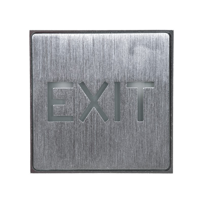 Φωτιστικό Αλουμινίου LED Εξόδου EXIT - 1W AC 220-240V με Επαναφορτιζόμενη Μπαταρία - Μ11 x Π11 x Υ3cm - Πράσινο