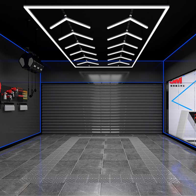 SkyFold - Διακοσμητικό LED Φωτιστικό Πάνελ Οροφής Πολυγωνικού Σχεδιασμού με Εσωτερικά Μοτίβα - 384W 110-240V - Μ484.0 x Π243.3 x Υ2cm - Ψυχρό Λευκό 6500K