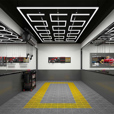 ZenithTrace - Διακοσμητικό LED Φωτιστικό Πάνελ Οροφής Πολυγωνικού Σχεδιασμού με Εσωτερικά Μοτίβα - 552W 110-240V - Μ484.0 x Π243.3 x Υ2cm - Ψυχρό Λευκό 6500K