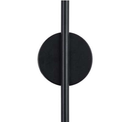 VenCore Linear Round 6093-20002 - Μοντέρνο Επιτοίχιο Δίφωτο LED 9W Μαύρο Αλουμίνιο 60CM με Ρυθμιζόμενο CCT Λευκό - Ημέρας - Θερμό - Χειρισμός CCT μέσω Διακόπτη On-Off