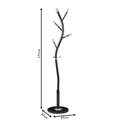 VenCore Arbor White 5520-10002 - Καλόγερος Ρούχων Μεταλλικός Λευκός 37x37x171cm