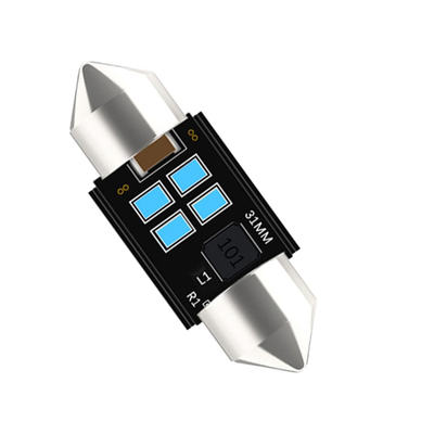 VenCore 3216-10136 - C5W Festoon CanBus Gen4 31mm - Λάμπα LED Σωληνωτή για Βάση C5W 31mm Festoon CanBus Gen4 4 SMD 3020 1.35W 180 Lumen 8-48 Volt Γαλάζιο Ice Blue