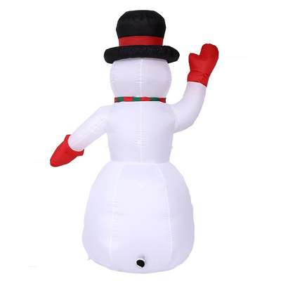 VenCore 8979-10003 - Snowman 2.4m - Χριστουγεννιάτικη Φιγούρα Φουσκωτή Χιονάνθρωπος Εξωτερικού Χώρου 2.4m Ύψος - Αυτόματο Φούσκωμα - Φωτιζόμενος