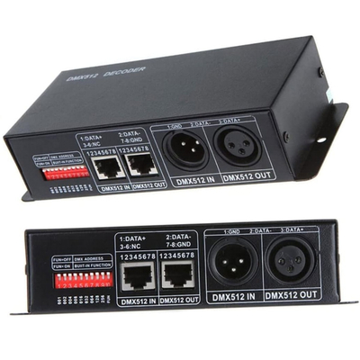 VenCore 6613-10010 - RGB 3CH DMX 512 Controller 12-24V 288-576W - DMX 512 Controller RGB 3 Καναλιών 12 Volt 288 Watt & 24 Volt 576 Watt Μέγιστο Φορτίο