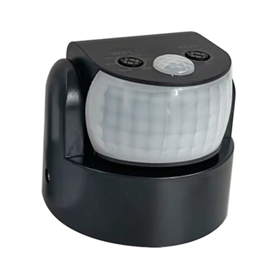 VenCore 3368-10004 - IP65 Dual IR Moving Sensor 230V 5A - Διπλός Ανιχνευτής Κίνησης PIR 180°+120° Μέγιστη Εμβέλεια 12 Μέτρα 230 Volt 1200 Watt Μέγιστο Φορτίο Μαύρο Σώμα
