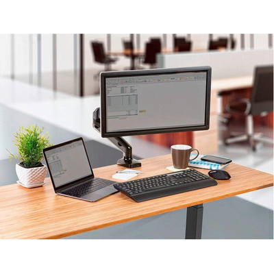 VenCore 2624-10001 - Single Monitor 13-32 Inch Adjustable Desk Mount - Βραχίονας Γραφείου για Οθόνη Υπολογιστή 13-32 Ιντσες με Ρυθμιζόμενο Ύψος & Περιστροφή έως 10kg