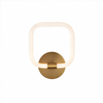 VenCore Seren Gold 6093-20064 - Μοντέρνο Επιτοίχιο Φωτιστικό Απλίκα LED 12W Χρυσό Αλουμίνιο με Ρυθμιζόμενο CCT Λευκό - Ημέρας - Θερμό - Χειρισμός CCT μέσω Διακόπτη On-Off