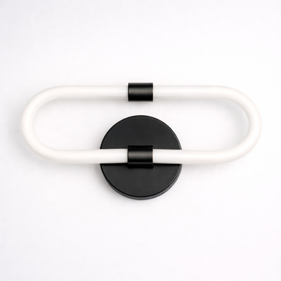VenCore Circa Black 6093-20065 - Μοντέρνο Επιτοίχιο Φωτιστικό Απλίκα LED 12W Μαύρο Αλουμίνιο με Ρυθμιζόμενο CCT Λευκό - Ημέρας - Θερμό - Χειρισμός CCT μέσω Διακόπτη On-Off