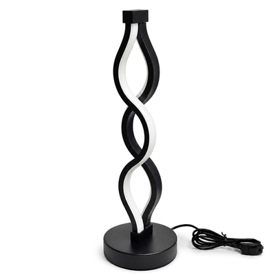 VenCore Heliora Black 2792-20009 - Μοντέρνο Επιτραπέζιο Φωτιστικό LED USB 8W 5 Volt Μαύρο Αλουμίνιο με Ρυθμιζόμενο CCT Λευκό - Ημέρας - Θερμό - Χειρισμός CCT μέσω Controller με Καλώδιο