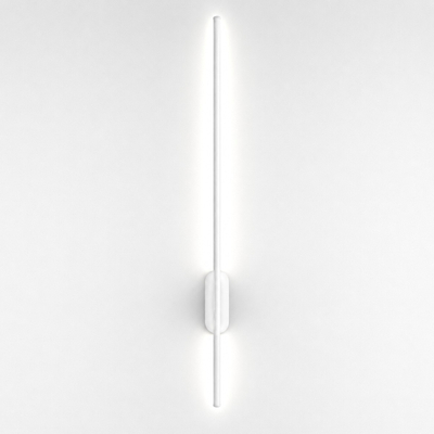 VenCore Lineon White 6093-20115 - Μοντέρνο Επιτοίχιο Φωτιστικό Απλίκα LED 60CM 12W Λευκό Αλουμίνιο με Ρυθμιζόμενο CCT Λευκό - Ημέρας - Θερμό - Χειρισμός CCT μέσω Διακόπτη On-Off