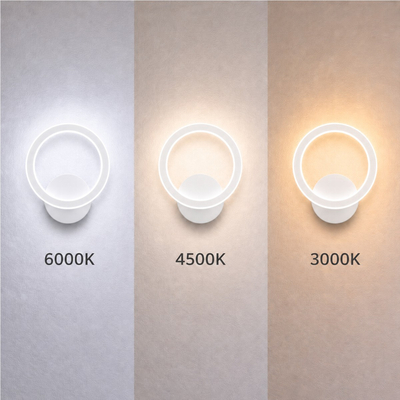 VenCore Lunora White 6093-20006 - Μοντέρνο Επιτοίχιο Φωτιστικό Απλίκα LED 12W Λευκό Αλουμίνιο με Ρυθμιζόμενο CCT Λευκό - Ημέρας - Θερμό - Χειρισμός CCT μέσω Διακόπτη On-Off - Μ23.5 x Π20 x Υ5.5cm