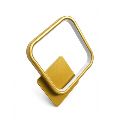VenCore Elara Gold 6093-20012 - Μοντέρνο Επιτοίχιο Φωτιστικό Απλίκα LED 12W Χρυσό Αλουμίνιο με Ρυθμιζόμενο CCT Λευκό - Ημέρας - Θερμό - Χειρισμός CCT μέσω Διακόπτη On-Off - Μ29 x Π25 x Υ5.5cm