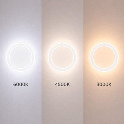 VenCore Noctis White 6093-20014 - Μοντέρνο Επιτοίχιο Φωτιστικό Απλίκα LED 12W Λευκό Αλουμίνιο με Ρυθμιζόμενο CCT Λευκό - Ημέρας - Θερμό - Χειρισμός CCT μέσω Διακόπτη On-Off - Φ21 x Υ5cm