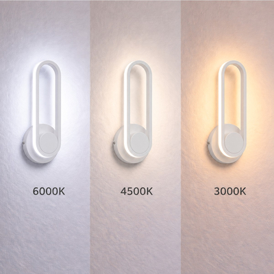VenCore Solenne White 6093-20022 - Μοντέρνο Επιτοίχιο Φωτιστικό Απλίκα LED 12W Λευκό Αλουμίνιο με Ρυθμιζόμενο CCT Λευκό - Ημέρας - Θερμό - Χειρισμός CCT μέσω Διακόπτη On-Off - Μ31.5 x Π12 x Υ6cm
