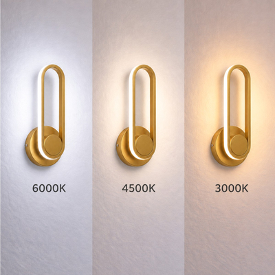 VenCore Solenne Gold 6093-20024 - Μοντέρνο Επιτοίχιο Φωτιστικό Απλίκα LED 12W Χρυσό Αλουμίνιο με Ρυθμιζόμενο CCT Λευκό - Ημέρας - Θερμό - Χειρισμός CCT μέσω Διακόπτη On-Off - Μ31.5 x Π12 x Υ6cm