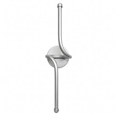 VenCore Aureon Silver 6093-20148 - Μοντέρνο Επιτοίχιο Φωτιστικό Απλίκα LED 12W Ασημί Αλουμίνιο με Ρυθμιζόμενο CCT Λευκό - Ημέρας - Θερμό - Χειρισμός CCT μέσω Διακόπτη On-Off - Μ40 x Π11 x Υ14cm