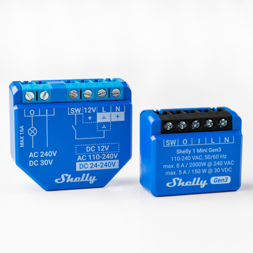 Shelly 1 Mini Gen3 x5 Bundle | Shelly 1 Mini Gen3 x5 Bundle (5τεμ*3800235261576)