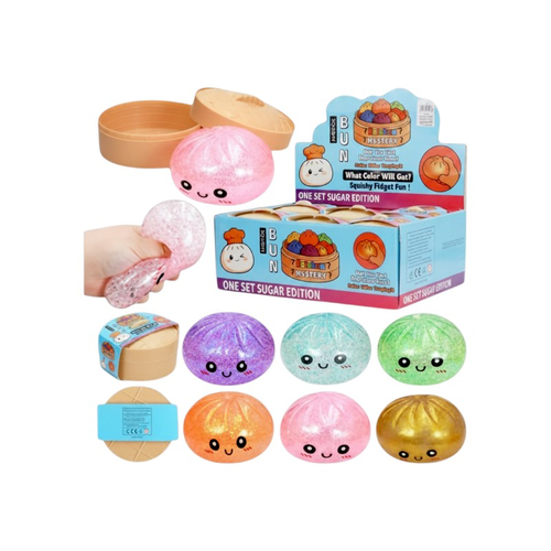 Παιχνίδι Squishy Dumpling Antistress φατσούλα - 5.5cm - Πακέτο 12 τεμαχίων - TEM4982 - 847981