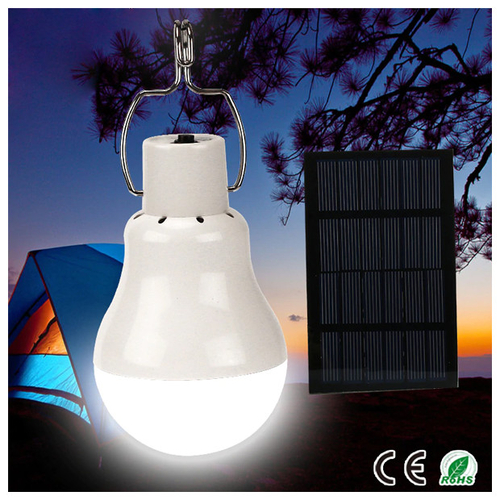 Αυτόνομο Ηλιακό Φωτοβολταϊκό Φορητό Σύστημα Φωτισμού με 1 Λάμπα LED Ψυχρό Λευκό 6000k GloboStar 07023