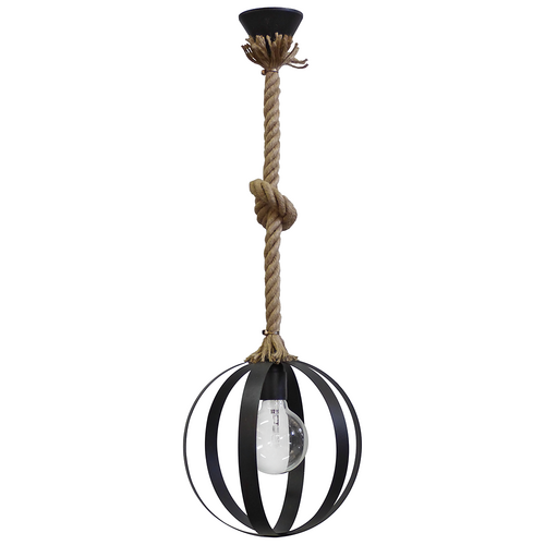 Κρεμαστό φωτιστικό μεταλλικό LAMA-25 1/L ROPE UT-BL
