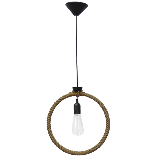 Κρεμαστό φωτιστικό KYKLOS  1/L ROPE UT-BLACK