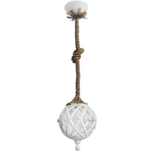 Κρεμαστό φωτιστικό LP-520K 1L ROPE UT-WHITE
