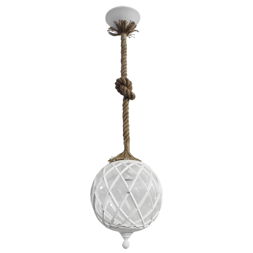 Κρεμαστό φωτιστικό LP-530K 1L ROPE UT-WHITE