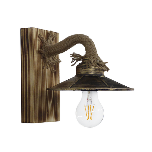 Φωτιστικό τοίχου ROPE-WOOD R-150ΑΡ-S-