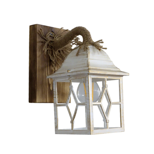 Φωτιστικό τοίχου ROPE-WOOD R-710AP WHITE-BRONZE