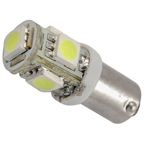 Λαμπτήρας LED Ba9s με 5 SMD 5050 Ψυχρό Λευκό GloboStar 62000