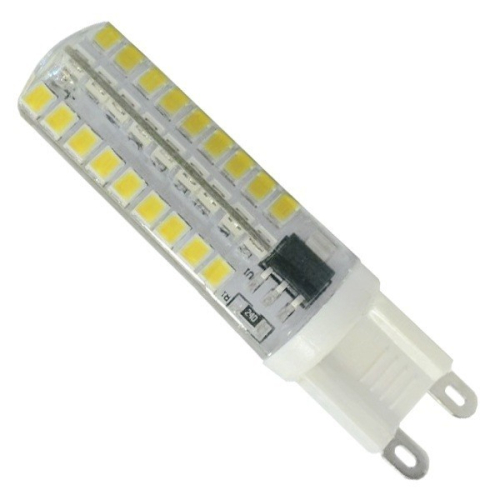 Λάμπα LED G9 72 SMD 2835 Σιλικόνης 5.5W 230V 510lm 320° Φυσικό Λευκό 4500k Dimmable GloboStar 99380