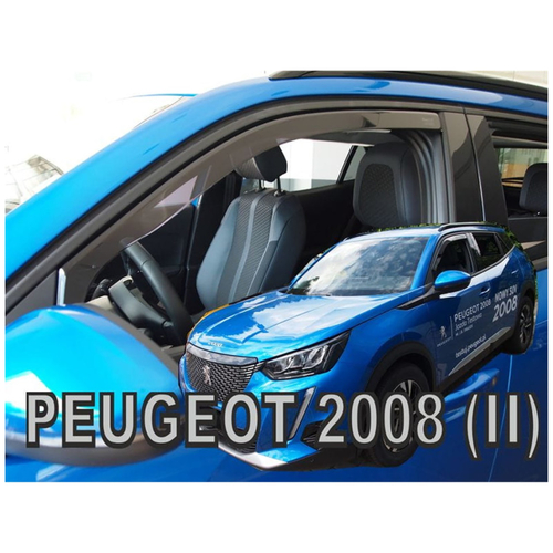 PEUGEOT 2008 5D 2019+ / 2008E 5D 2019+ - ΖΕΥΓΑΡΙ ΑΝΕΜΟΘΡΑΥΣΤΕΣ ΑΥΤΟΚΙΝΗΤΟΥ ΑΠΟ ΕΥΚΑΜΠΤΟ ΦΙΜΕ ΠΛΑΣΤΙΚΟ HEKO - 2 ΤΕΜ.