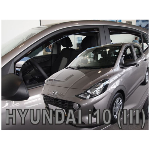 HYUNDAI i10 5D 2019+ ΣΕΤ ΑΝΕΜΟΘΡΑΥΣΤΕΣ ΑΥΤΟΚΙΝΗΤΟΥ ΑΠΟ ΕΥΚΑΜΠΤΟ ΦΙΜΕ ΠΛΑΣΤΙΚΟ HEKO - 4 ΤΕΜ.