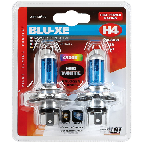 H4 XENON-BLUE 12V 100/80W 4.500Κ