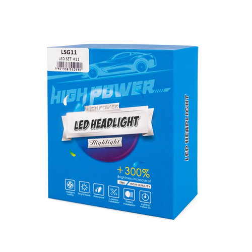 H11  12>24V 6.500K 5.000lm 50W CSP1860 LED LSG SERIES +300% KIT M-TECH - 2 ΤΕΜ.