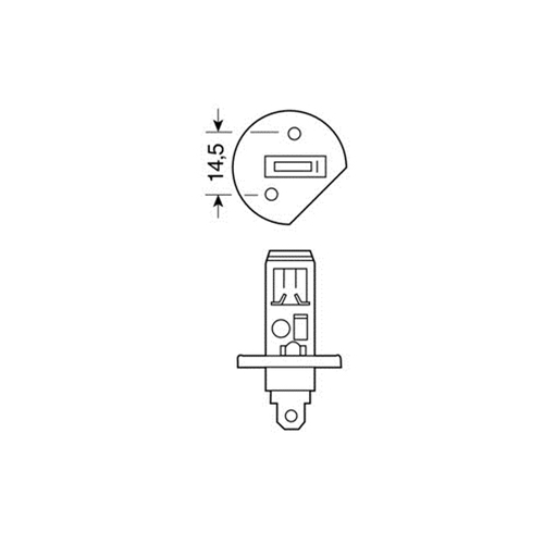 H1 ΑΛΟΓΟΝΟΥ 12V/55W 62.5mm P14,5s ΛΑΜΠΑ