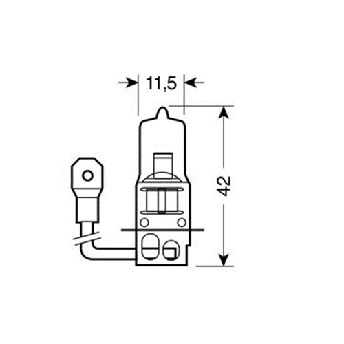 H3 ΑΛΟΓΟΝΟΥ 12V/55W 42mm PK22s