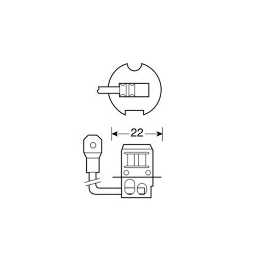 H3 ΑΛΟΓΟΝΟΥ 12V/55W 42mm PK22s