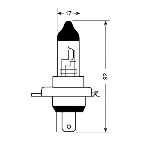 H4 ΑΛΟΓΟΝΟΥ 12V/130-90W 92mm ΛΑΜΠΑ