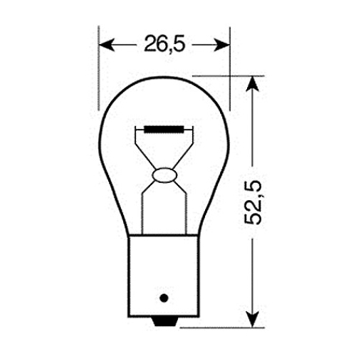 P21W 12V 21W BA15s ΜΟΝΟΠΟΛΙΚΟ CHROME SERIES ΚΑΘΡΕΠΤΗΣ ΜΟΝΟΠΟΛΙΚΟ ΛΕΥΚΟ ΦΩΣ BLISTER 2ΤΕΜ.