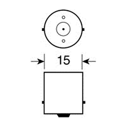 P21W 12V 21W BA15s ΜΟΝΟΠΟΛΙΚΟ CHROME SERIES ΚΑΘΡΕΠΤΗΣ ΜΟΝΟΠΟΛΙΚΟ ΛΕΥΚΟ ΦΩΣ BLISTER 2ΤΕΜ.