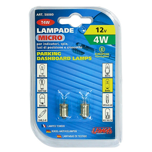ΛΑΜΠΑ ΜΙΝΙΟΝ 12V/4W (T4W)