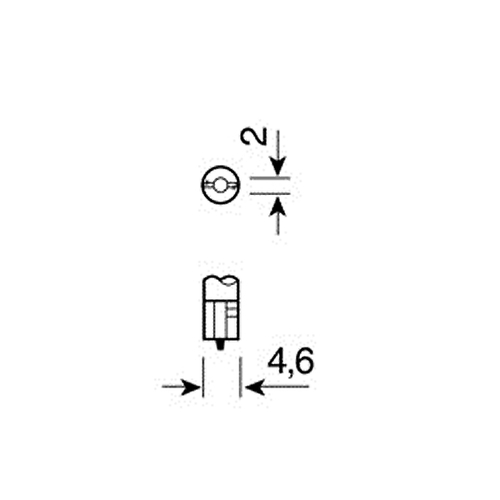 ΛΑΜΠΑ ΨΕΙΡΑ ΑΚΑΛΥΚΗ 12V/1.2W Τ5