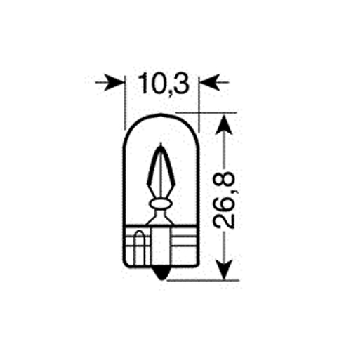 ΛΑΜΠΑ ΑΚΑΛΥΚΗ 12V/W3W 3W