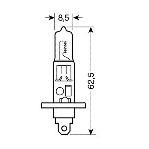 H1 XENON-BLUE 12V/100W 62.5mm 4.150Κ