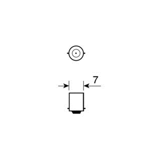 ΛΑΜΠΑΚΙΑ ΜΙΝΙΟΝ (J) 12V/2W BA7s ΜΩΒ 21mm